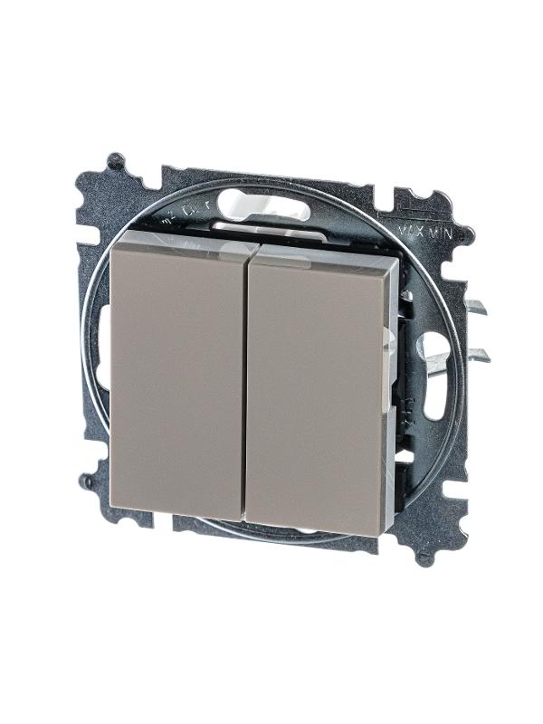 ABB Levit Кофе макиато / белый Выключатель 2-кл. | 3559H-A05445 18W | 2CHH590545A6018 | ABB — миниатюра 4