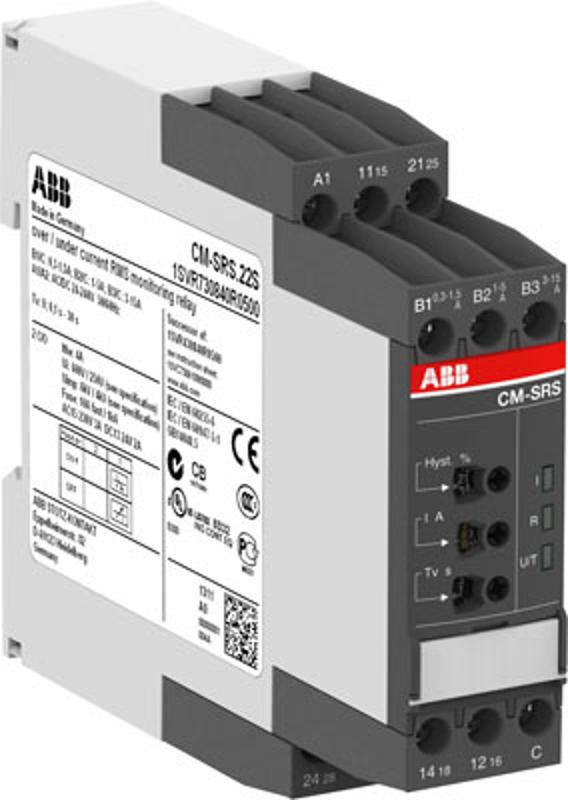 Однофазное реле контроля тока CM-SRS.M1P многофункц. питание 24-240В AC/DC, 1ПК, пружинные клеммы | 1SVR740840R0600 | ABB — ABB