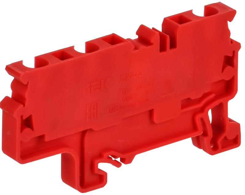 ARMAFIX Клемма пруж. CX4-3 3-конт. красная | AF-CT42-00-3-K04-004 | IEK — миниатюра 2
