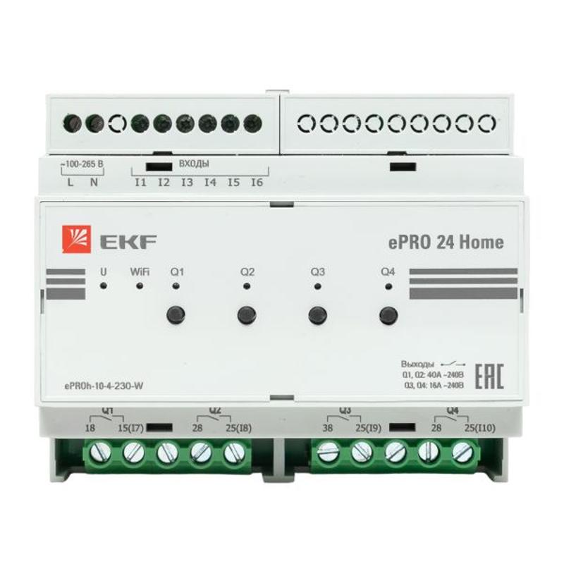 Контроллер ePRO24 удаленного управления 6вх\4вых 230В WiFi Home | ePRO-h-10-4-230-W | EKF — миниатюра 25