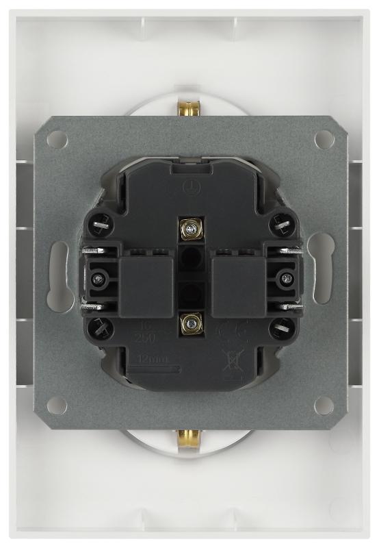 Розетка Arktik 16-2107-04 без заземления двойная 2X2P 16А-250В шампань | Б0071684 | ЭРА — миниатюра 4