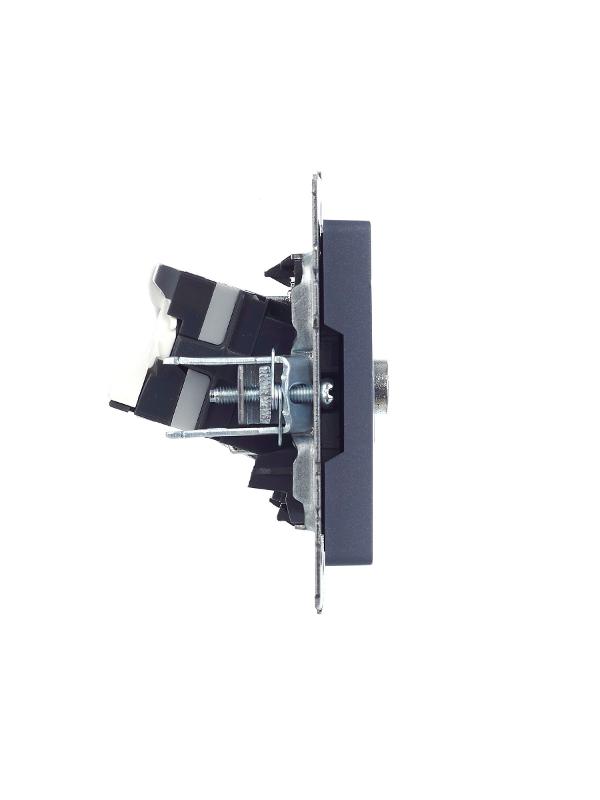 BRITE Розетка двойная TV+RJ45 кат.5E РТВ/РК12-БрМ маренго  | BR-AK20-1-K35 | IEK — миниатюра 17