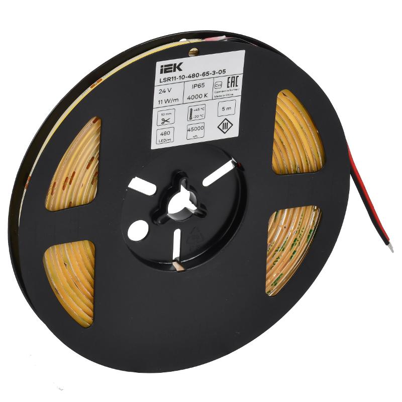 Лента LED 5м COB-480LED 11Вт/м IP65 8мм 24В 4000К  | LSR11-10-480-65-3-05 | ИЭК — миниатюра 3