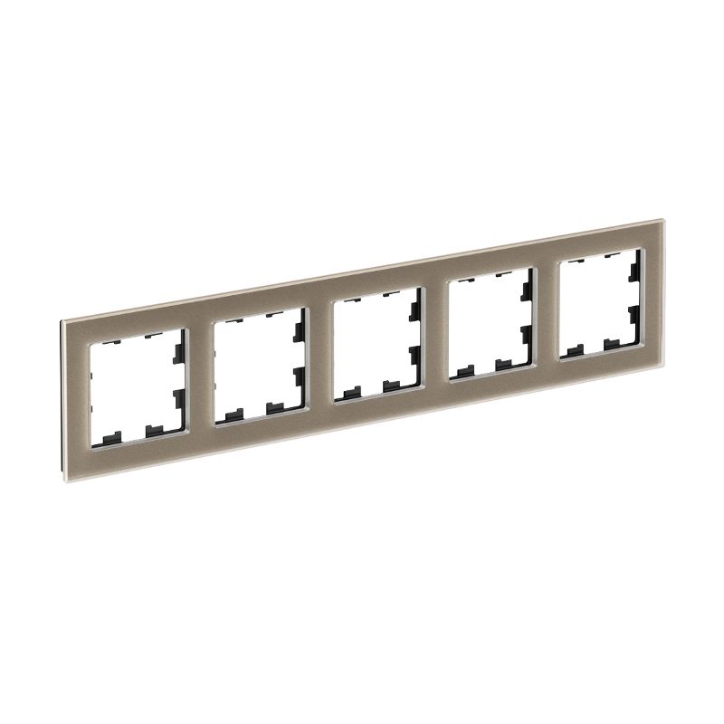 AtlasDesign Nature Шампань Рамка 5-ая,  стекло  | ATN320505 | SE — Systeme Electric