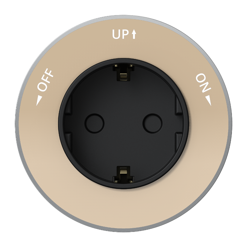 MULTITRACK Розетка 2К+З круглая 16 А/250 В ПЕСОЧНЫЙ | MTK13001P | SE — Systeme Electric