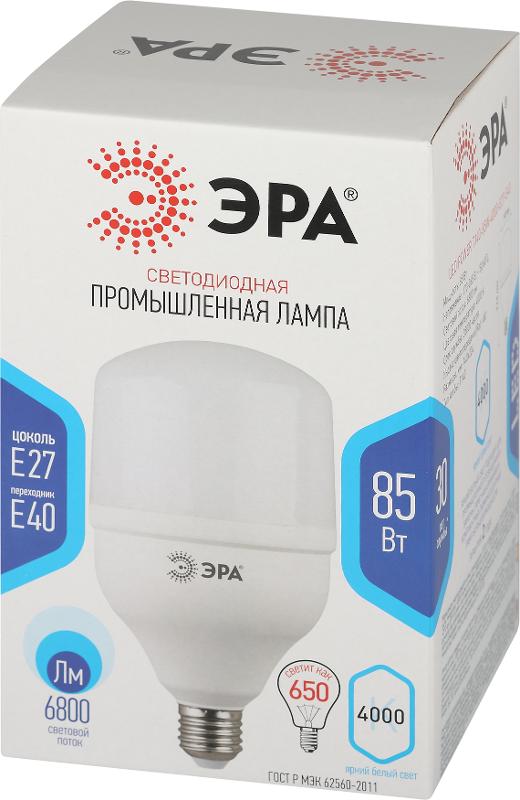 Лампа светодиодная LED POWER T140-85W-4000-E27/E40 (диод, колокол, 85Вт, нейтр, E27/E40) | Б0032087 | ЭРА — миниатюра 3