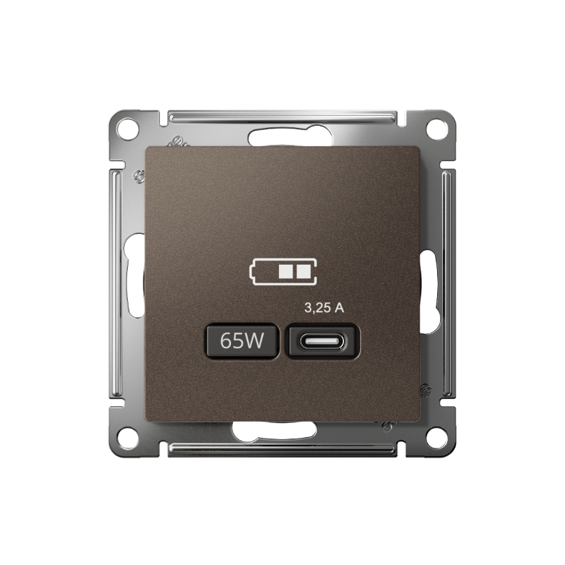AtlasDesign Мокко USB Розетка тип-C 65W высокоскоростной заряд QC PD | ATN000627 | SE — миниатюра 3