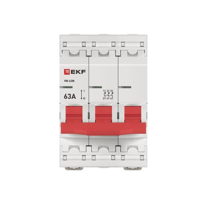 Выключатель нагрузки 3P 63А ВН-63N PROxima| S63363 | EKF — миниатюра 6