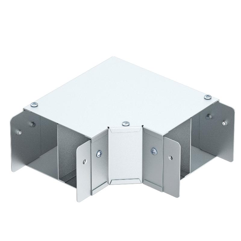 Угловая секция 90° 2-канальная с крышкой 150х75мм, FS (SA6390T-2EC) | 6082216 | OBO Bettermann — OBO Bettermann