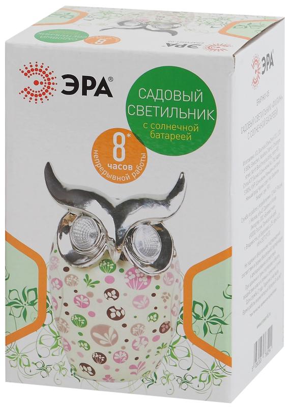 Cветильник садовый декоративный Филин на солнечной батарее, ERAFYH01-05 полистоун, 16 см | Б0038498 | ЭРА — миниатюра 2
