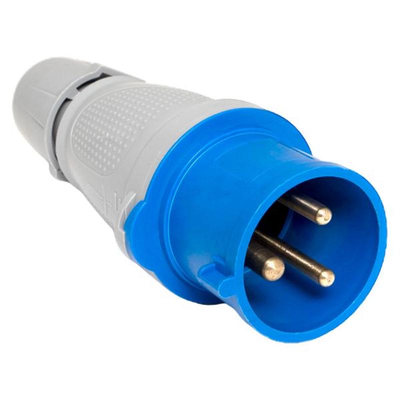 Вилка переносная 023 2Р+РЕ 32А 220В IP44 EKF PROXIMA | ps-023-32-220-PRO | EKF — EKF