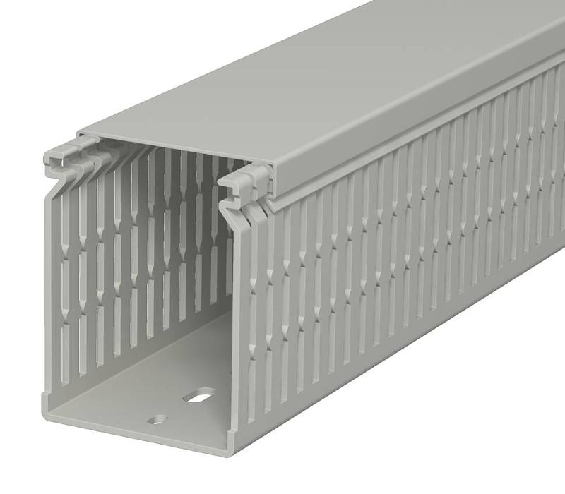 Распределительный кабельный канал LK4 N 80x60x2000 мм (ПВХ,серый) (LK4 N 80060) | 6178229 | OBO Bettermann — OBO Bettermann