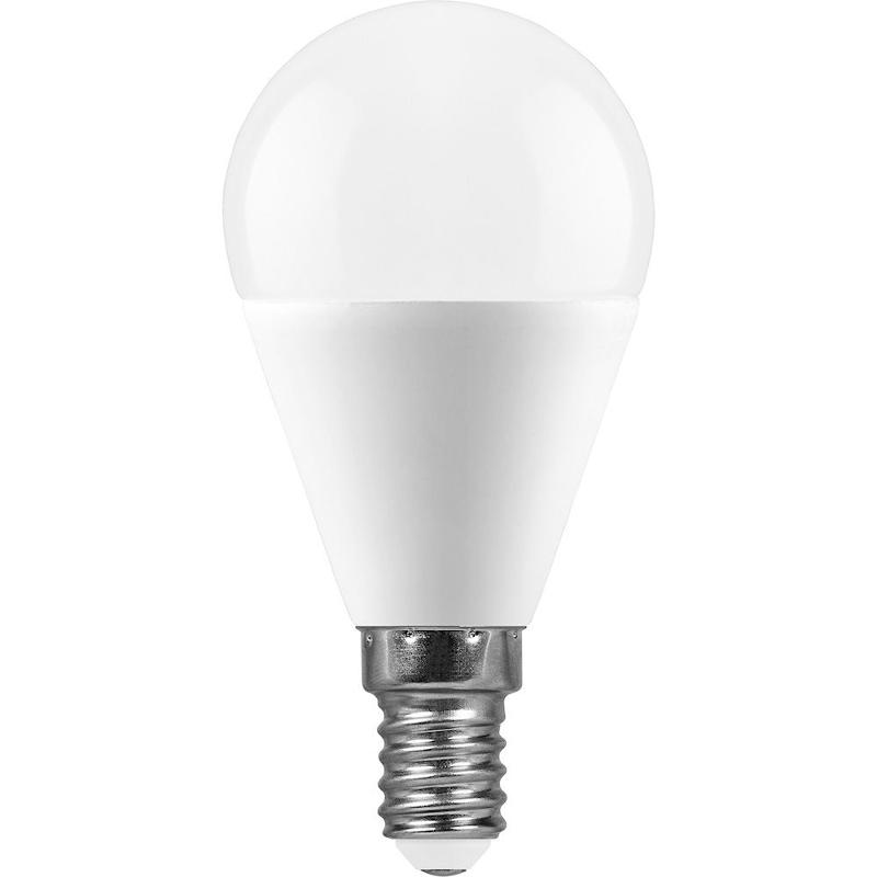 Лампа светодиодная, (13W) 230V E14 6400K G45, LB-950 | 38103 | FERON — миниатюра 2