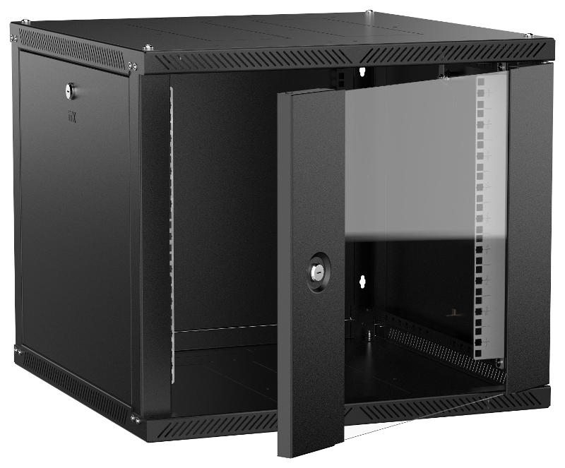 ITK LINEA W Шкаф 9U 600х600мм дверь стекло черный 2.0| LWR5-09U66-GF-2| ITK — ITK