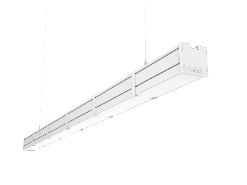 Светильник Mercury Pro GL73Вт 4000К CRI90 RAL9003 1516х66х68 провод 2м подвесы 2м опал закал. стекло постоянный | V1-R0-0R258-31GOA-5407340 | VARTON — VARTON