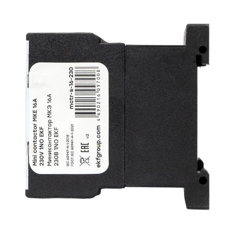 Миниконтактор МКЭ 16А 400В 1NO EKF PROxima | Mctr-s-16-400 | EKF — миниатюра 6