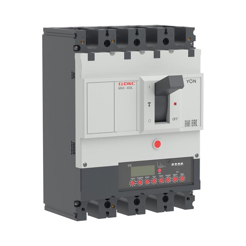 Авт. выкл. YON pro MNX400L 4P 400A 70kA при AC415V расц. ETE | MNX400L4PETE0400 | DKC — миниатюра 1