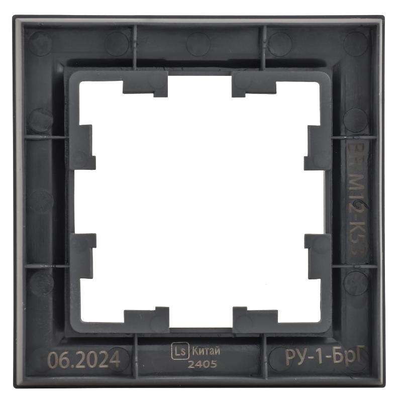 BRITE Рамка 1-ая РУ-1-БрГ графит | BR-M12-K53 | IEK — миниатюра 3