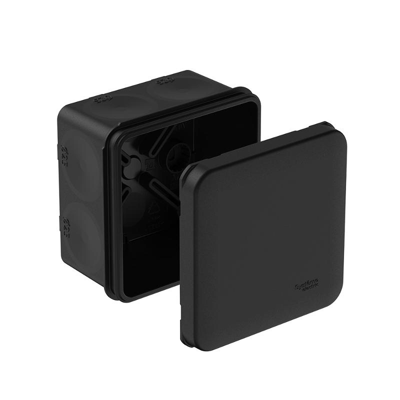MultiBox Коробка распределительная с мембранными вводами IP66 70х70х42 Черная (со стикером)| IMT352961 | SE — Systeme Electric