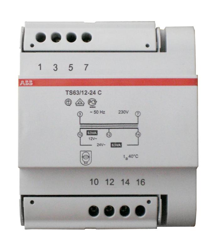 Трансформатор разделительрный безопасности TS63/12-24C | 2CSM631043R0811 | ABB — ABB