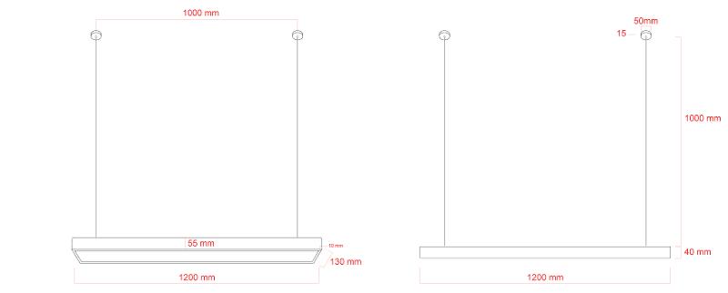 Светильник светодиодный Geometria Block SPO-114-W-40K-036 36Вт 4000К 2800Лм IP40 1200*130*50 белый ЛТ | Б0058862 | ЭРА — миниатюра 3