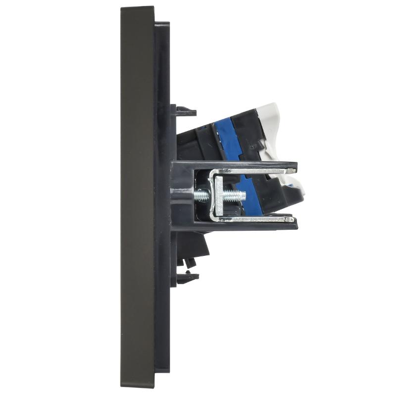 FORTE&PIANO Розетка комп. RJ45 кат.6 FP331 серый | FP-K10-2-K03 | IEK — миниатюра 4