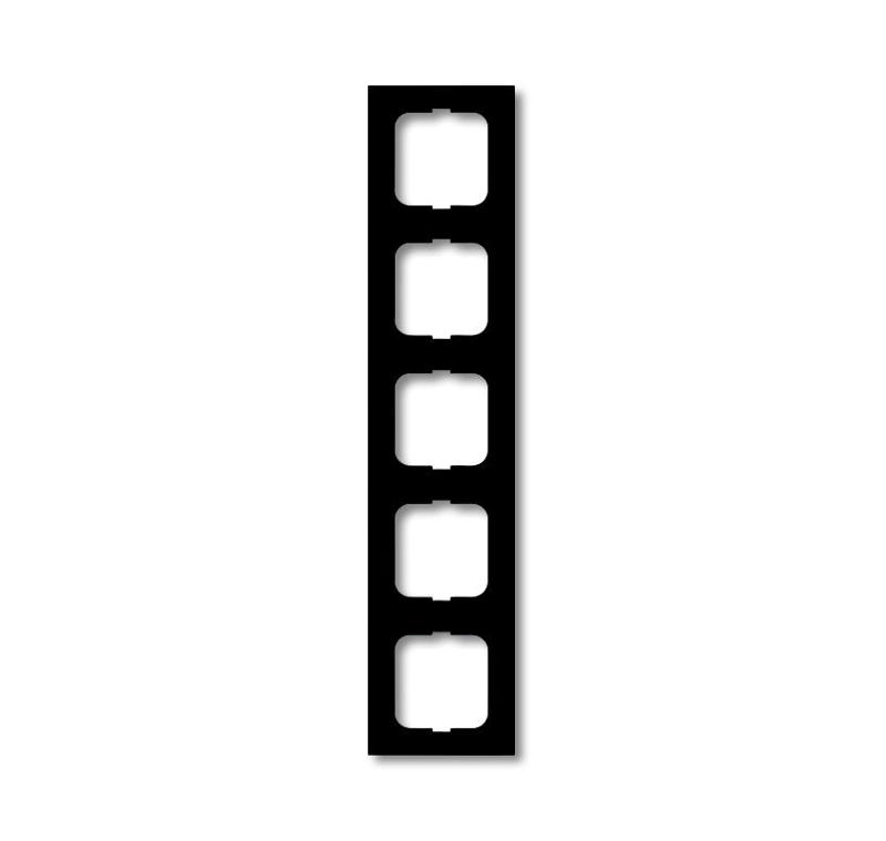 Рамка 5-постовая, серия, серия solo/future, цвет чёрный бархат | 1754-0-4423  | 2CKA001754A4423 | ABB — ABB