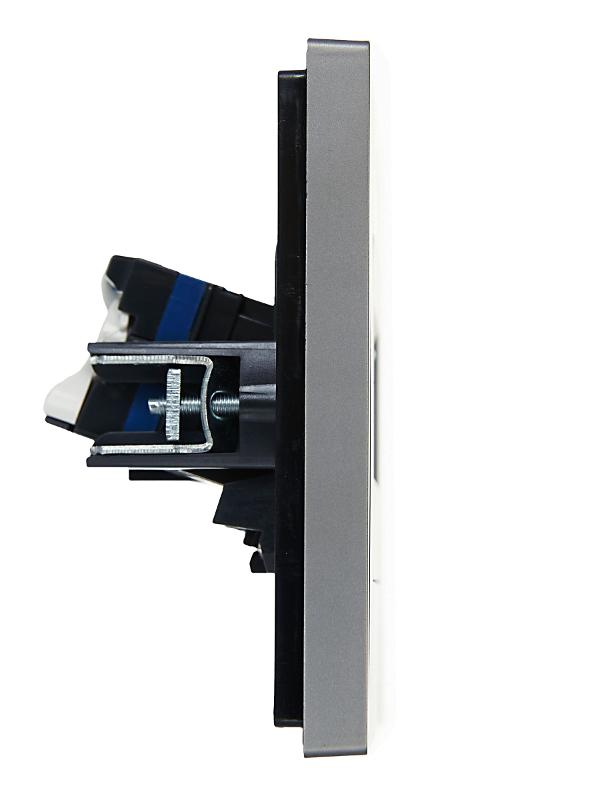 FORTE&PIANO Розетка комп. 2-ая RJ45 кат.6 FP534 сталь | FP-K20-2-K46 | IEK — миниатюра 8
