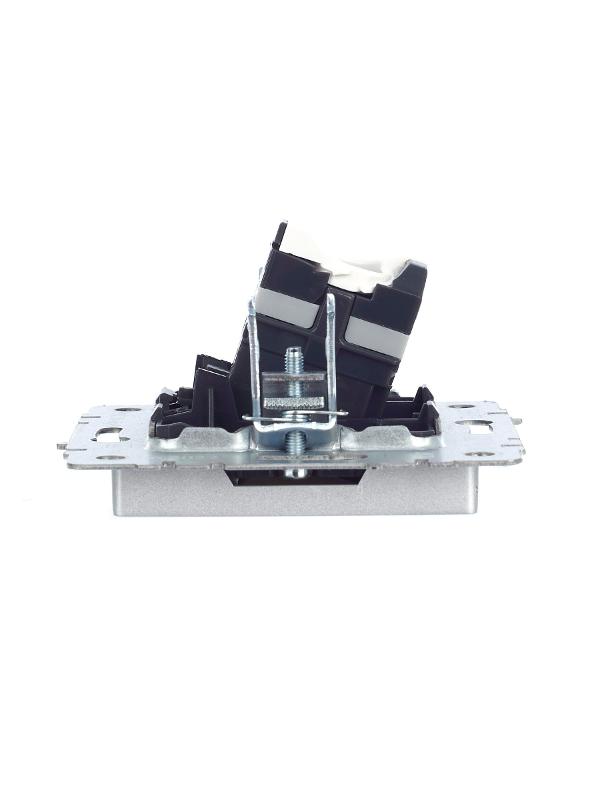 BRITE Розетка компьютерная RJ45 кат.5E РК10-БрА алюминий | BR-K10-1-K47 | IEK — миниатюра 7