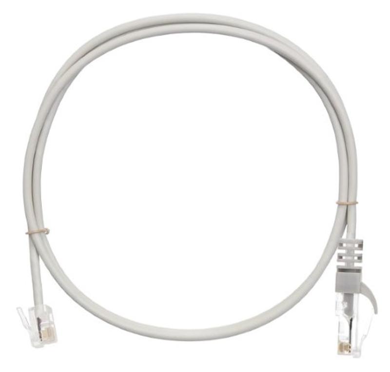 Коммутац. шнур (патч-корд), RJ45-RJ12, 1м, серый | PC01-4512-1M | ITK — миниатюра 2