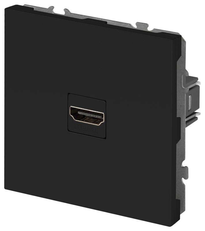 Розетка Galaxy 15-3114-05 HDMI IP20 антрацит | Б0070798 | ЭРА — миниатюра 2