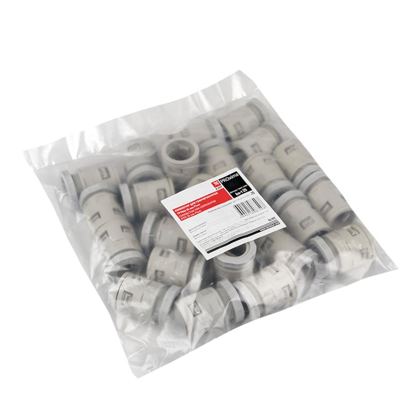 Коннектор для гофрированной трубы (25мм.) (25шт.) Plast EKFPROxima | kn-t-25 | EKF — миниатюра 4