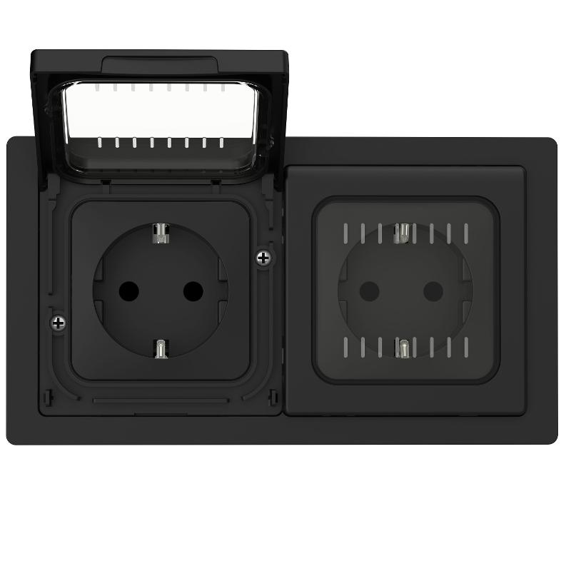 FLITE Рамка 2-местная IP55 Рпро-2-55-ФлЧ черный | FI-M20-32-55-K02 | IEK — миниатюра 4