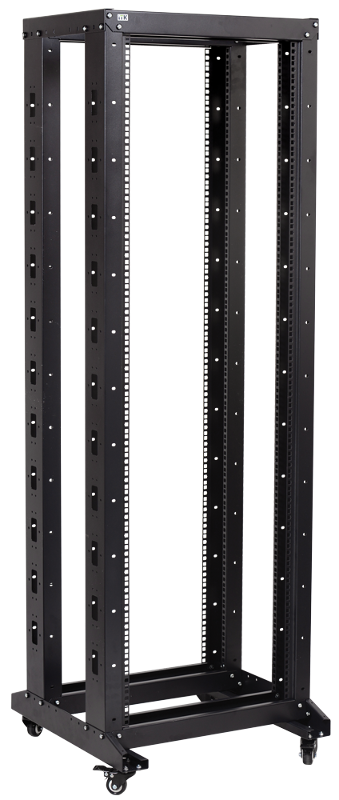Стойка 19 ДВУХРАМНАЯ 32U 600*600 мм на РОЛИКАХ черная | LF05-32U66-2R | ITK — ITK