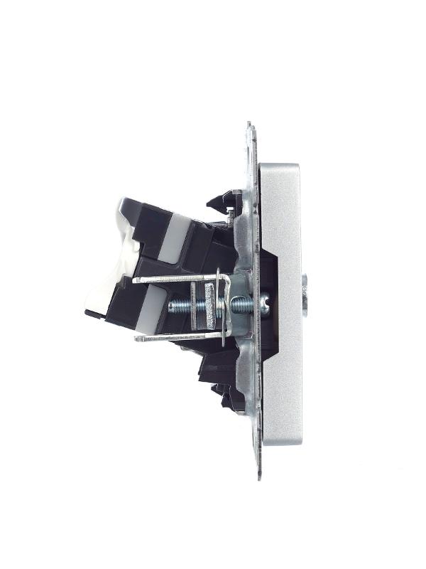 BRITE Розетка двойная TV+RJ45 кат.5E РТВ/РК12-БрА алюминий | BR-AK20-1-K47 | IEK — миниатюра 3