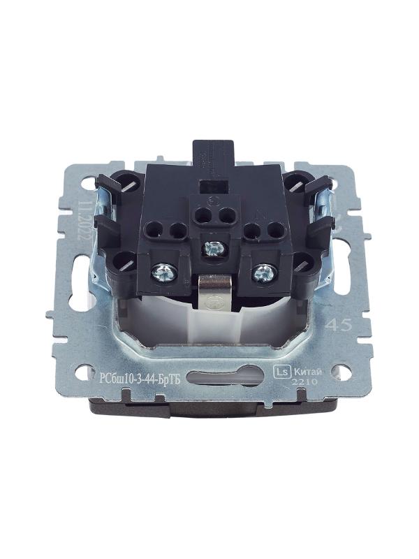 BRITE Розетка с заземлением со шторками с кр. 16А IP44 РСбш10-3-44-БрТБ темная бронза | BR-R16-16-44-K45 | IEK — миниатюра 8