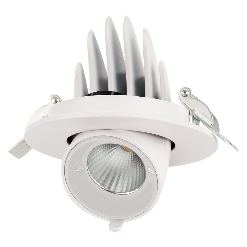 Светильник светодиодный встраиваемый downlight ДВО PLED DL4 18W 4000K 24° поворот White IP40 | .5021884 | Jazzway — Jazzway