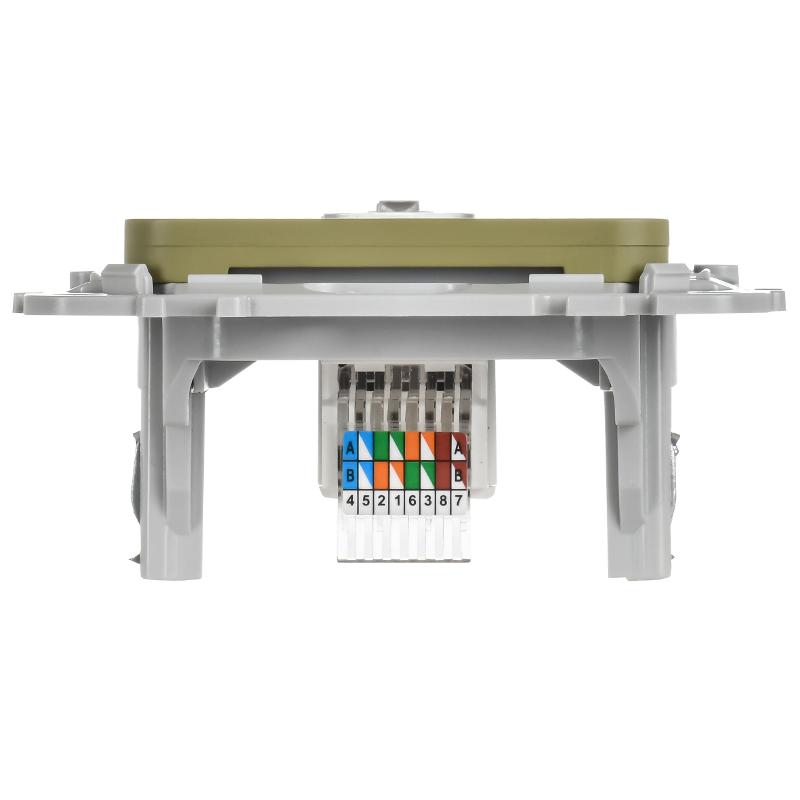 FLITE Розетка компьютерная RJ45 кат.5Е UTP РК5е-1-0-ФлО оливковый | FI-K12-1-K26 | IEK — миниатюра 4