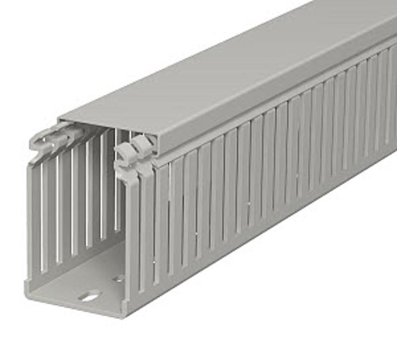Распределительный кабельный канал LKV 75x50x2000 мм (ПВХ,серый) (LKV 75050) | 6178324 | OBO Bettermann — OBO Bettermann