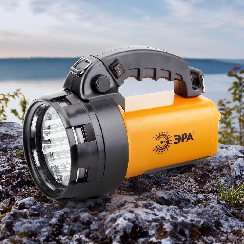 Фонарь прожекторный PA-601 АЛЬФА 19xLED + 24xLED, литий 3Ач, ЗУ 220V+12V, карт] — миниатюра 3