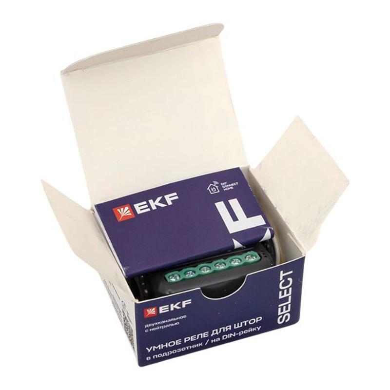 Умное реле для штор в подрозетник 2-канальное Zigbee EKF Connect Select | scsh-2g-zb | EKF — миниатюра 12
