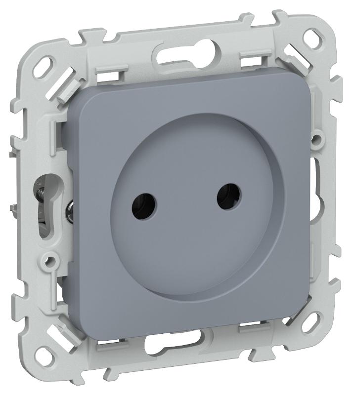 FLITE Розетка без заземления без шторок быстрозажимные клеммы 10А РС01-1-ФлМ маренго | FI-R10-10-1-K35 | IEK — IEK (ИЭК)