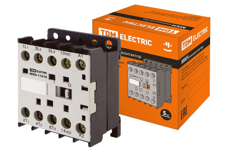Миниконтактор МКН-10610 16А 400В 1НО | SQ0736-0027 | TDM — TDM ELECTRIC