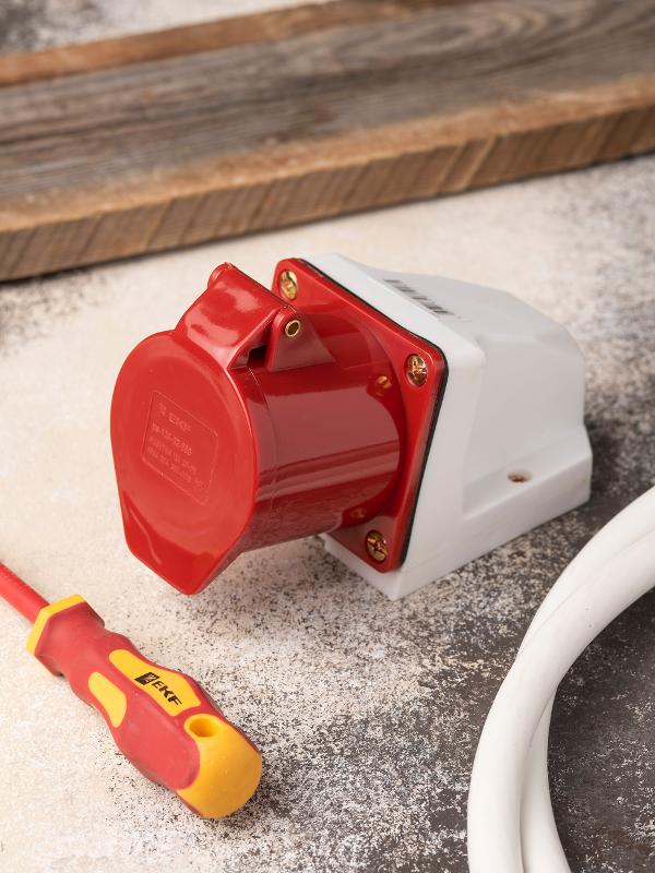 Розетка стационарная наружная 124 3Р+РЕ 32А 380В IP44 EKF PROxima | ps-124-32-380 | EKF — миниатюра 8