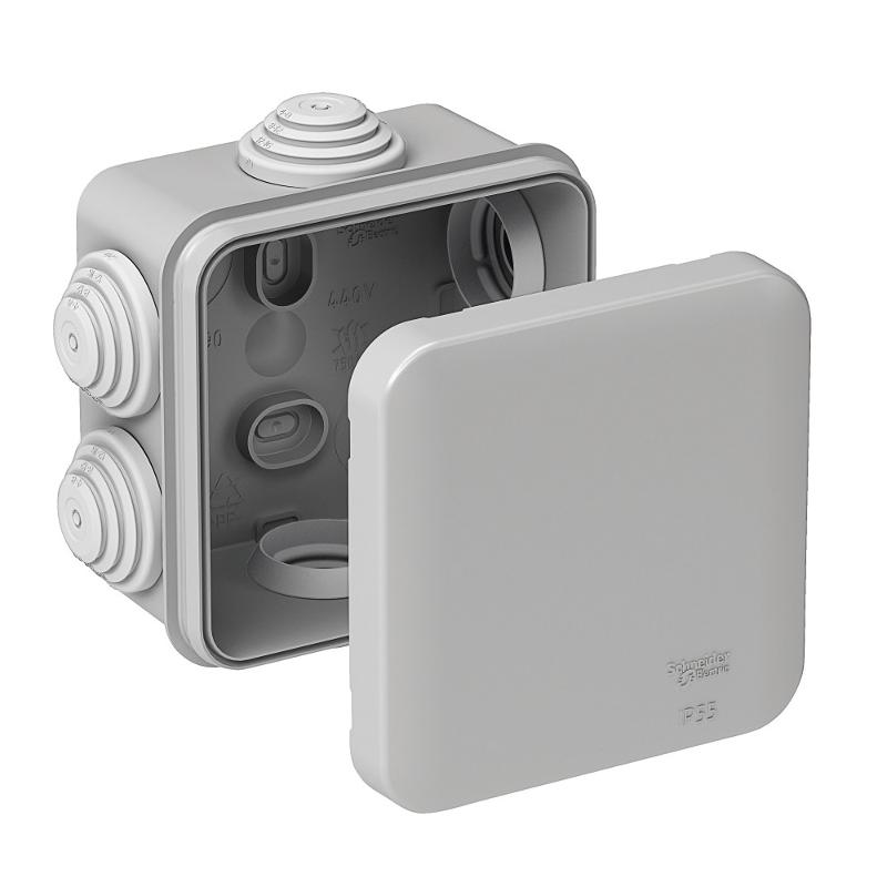 Коробка 70x70x40 с 6 вводами IP55 | IMT22057 | SE — Systeme Electric