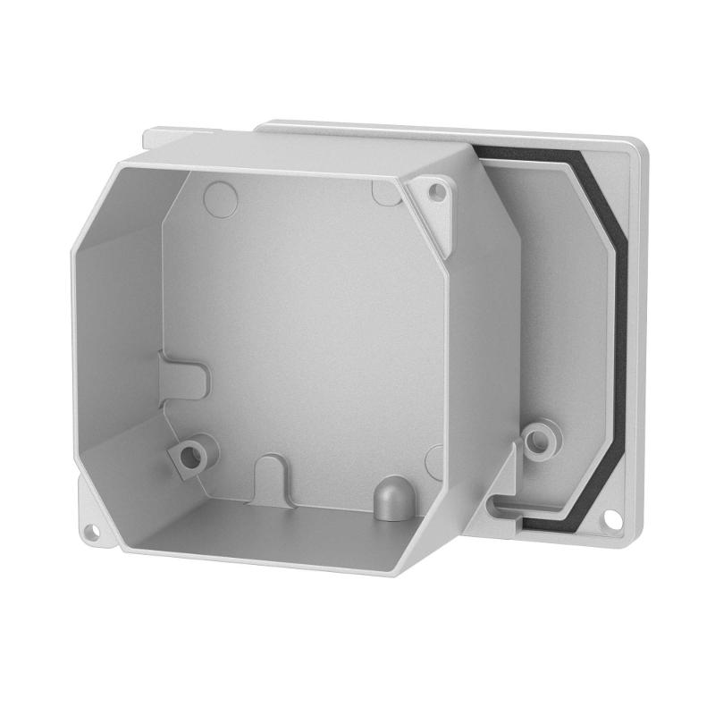 Коробка распределительная алюминиевая окрашенная,IP66, RAL9006, 90х90х53мм | 65300 | DKC — миниатюра 4