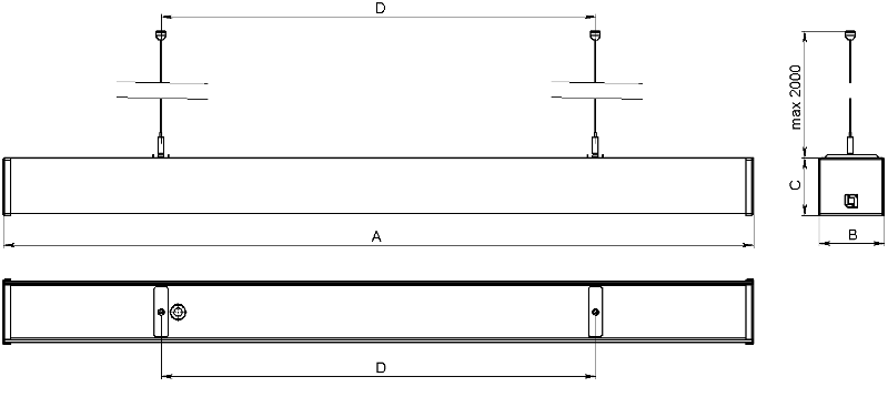 Светильник светодиодный LINER 100/P (1200) 840 WH up/down | 1473001990 | Световые Технологии — миниатюра 3