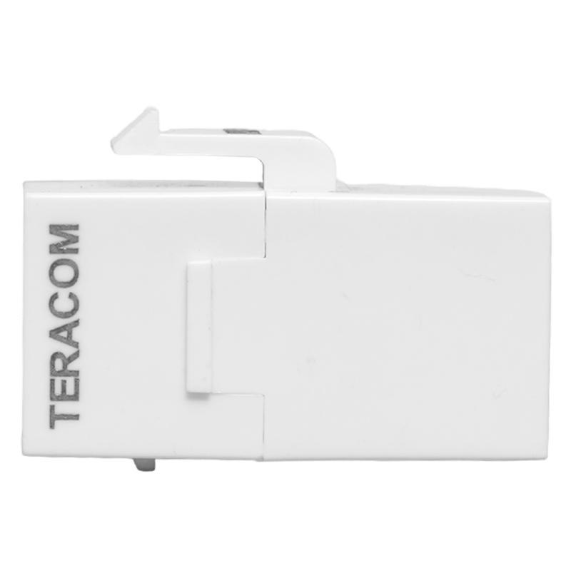 Адаптер проходной TERACOM PRO Cat.6 неэкранированный RJ45-RJ45 тип Keystone белый | TRP-INLC-KSTN-6UTP-WH | EKF — миниатюра 3