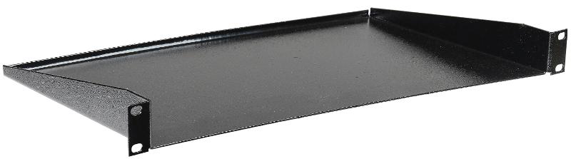 19" консольная полка глубиной 280мм, 1U, черная | RS05-280M | ITK — ITK