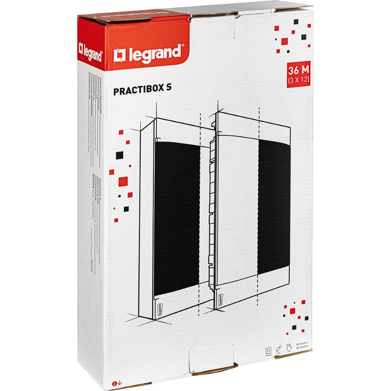 Practibox S Пластиковый щиток Встраиваемый 3X12 Белая дверь — миниатюра 3